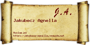 Jakubecz Agnella névjegykártya